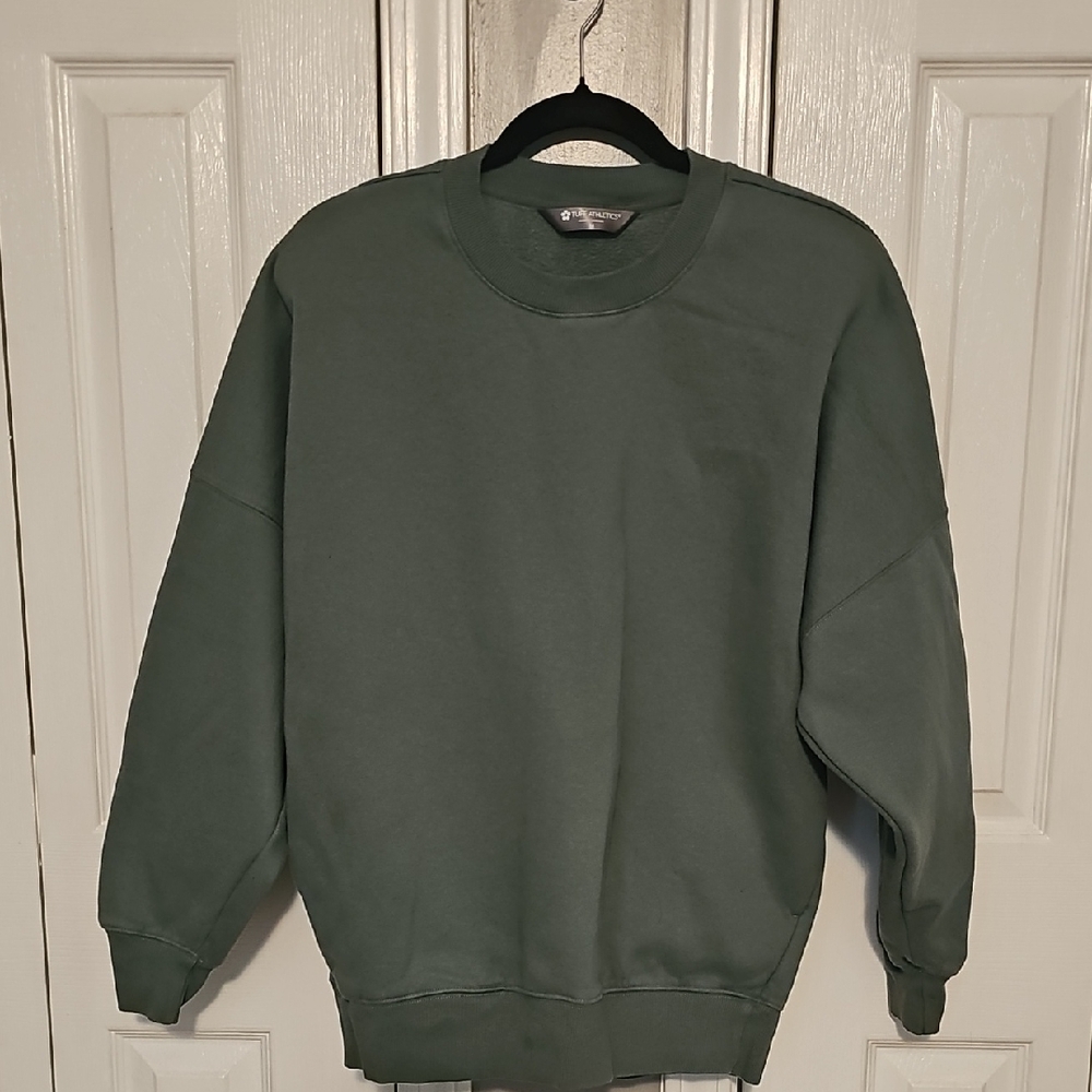 Tuff Athletics Green Sweatshirt Casual Crewneck
